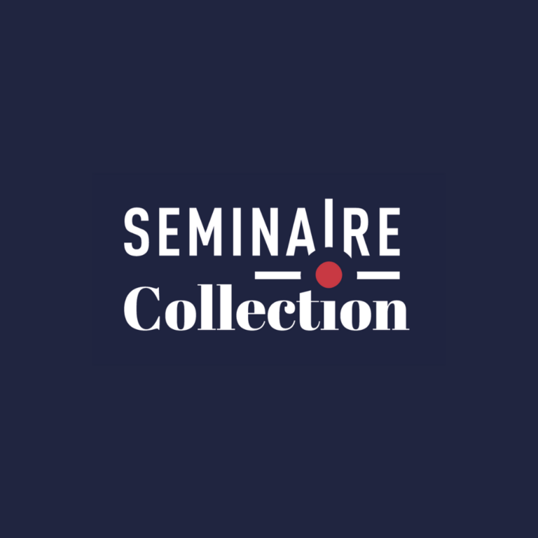 Logo Séminaire Collection sur fond bleu
