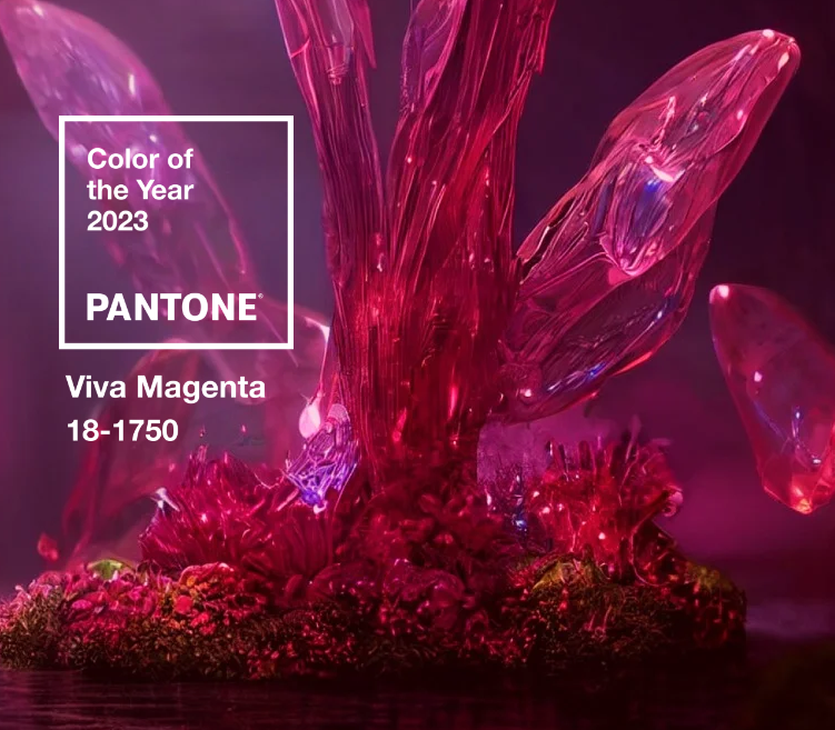 visuel header de l'article sur la nuance Pantone 2023 viva Magenta