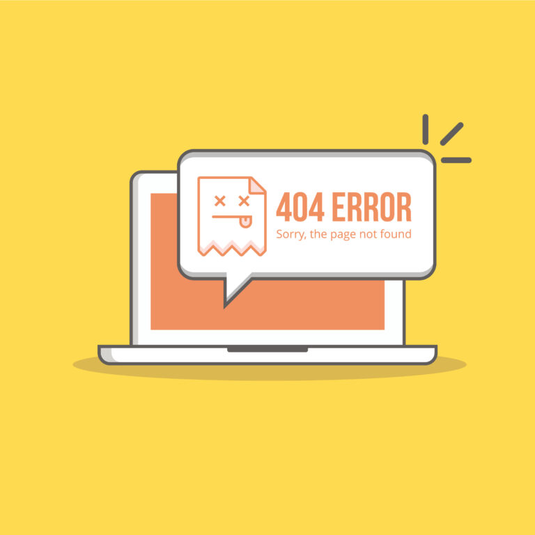 Visuel erreur 404 pour illustrer article maintenance
